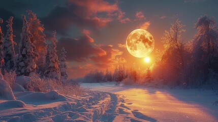 In the serene embrace of moonlight, snowmen come to life, painting magical winter nights in a silvery glow.