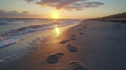 Sandy Footprints and Shoreline Walks, The Essence of Summer Captured.