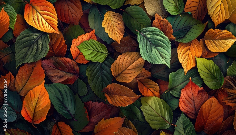 Poster leaves are a symbol of vitality and change, making them a versatile element in design. a leaves back