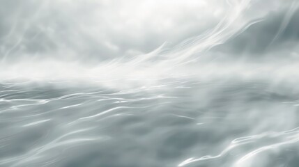 Light Sky Cloud Water Blurry White Wallpaper. Smooth Wavy Gray Curve Cloudy Gradient Mesh,Monochrom Weather Grey Liquid Pastel Gradient Backdrop. Silver Metal Fluid Smog Flow Smoke Blurry Texture.