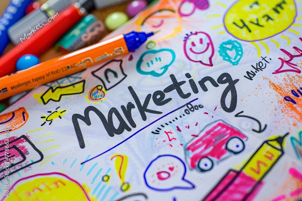 Poster revolutionizing business and marketing strategies with advanced data visualization: insights into da