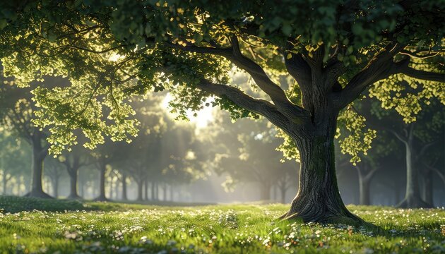 Trees symbolize strength, growth, and connection to nature. Tree backgrounds can showcase various species
