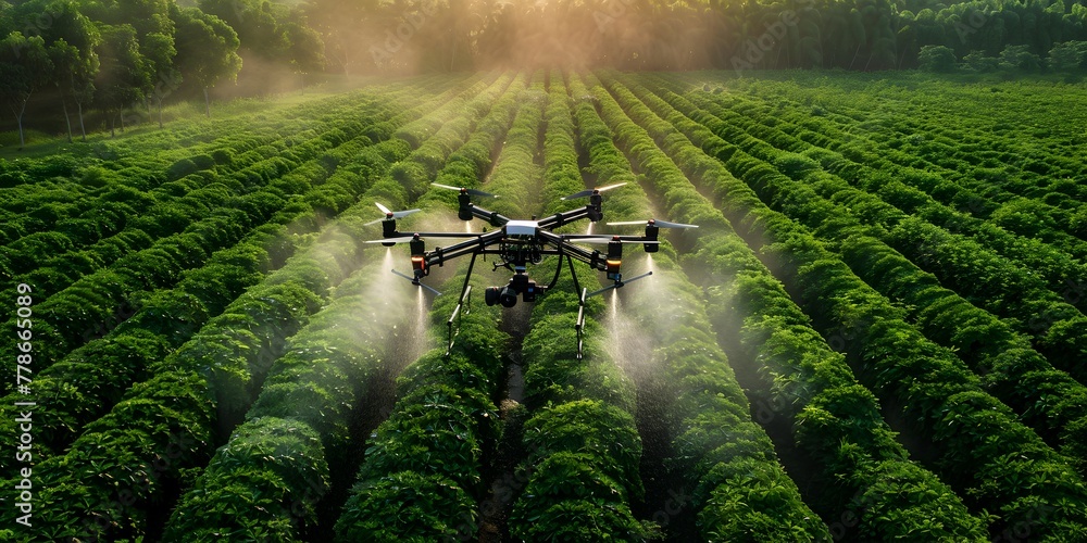 Poster dynamic drone monitoring of water saving drip irrigation systems for efficient and sustainable agric
