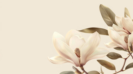 This image captures the intricate details of a magnolia flower's petals and pistil with a...