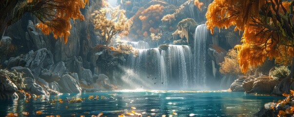 Crystal Cascade falls into a Zodiac Zephyr river