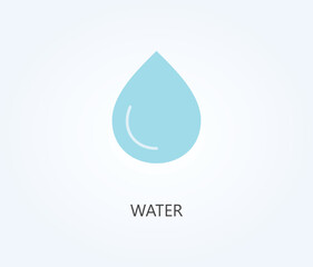 Water vector, icon or logo sign symbol illustration.