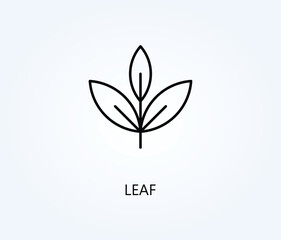 Leaf outline icon.