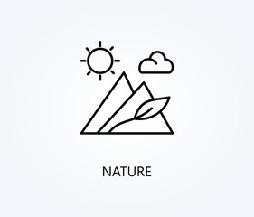 Nature vector, icon or logo sign symbol illustration.