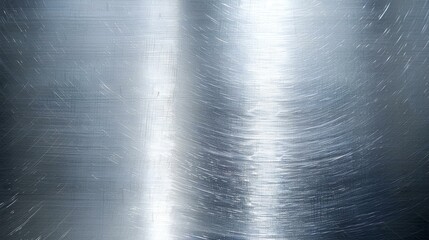 Shiny Metallic Surface: Brushed Metal Plate Texture Background