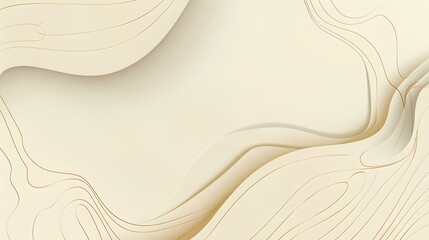 Floral Wave Art: Vibrant abstract vector illustration with wavy lines and floral decoration in orange, blue, and yellow hues, perfect for design projects