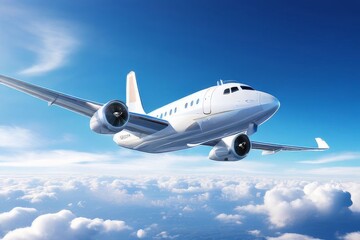 Obraz premium taking off from modern city in the airport