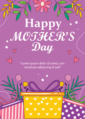 Hand drawn Mothers day greeting card_3_PRINT