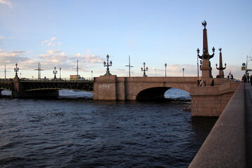 12 05 2023 St. Petersburg Russia. St. Petersburg is located in the north-west of the country on the coast of the Gulf of Finland at the mouth of the Neva River.