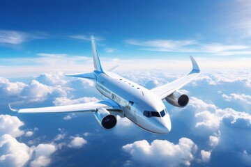 Obraz premium taking off from modern city in the airport