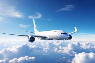 Obraz premium taking off from modern city in the airport