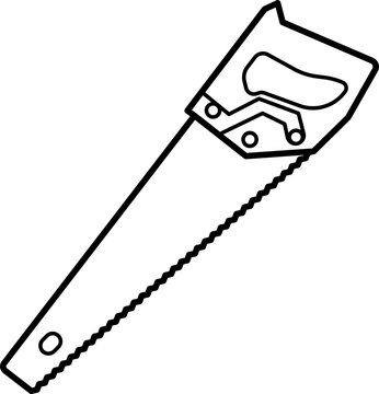 Hand Saw Outline Icon