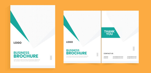 Bifold brochure design. Bifold brochure templates. The annual report cover page design. Corporate vertical booklet, company profile design. A4 business planning template.