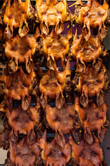 Pig head selling in shop in Chendu