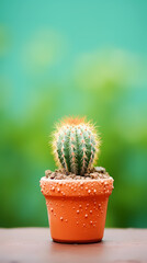Green cactus potted plant