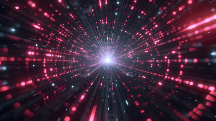 Fototapeta premium Abstract Motion Loop with Bright Energy Texture and Futuristic Design