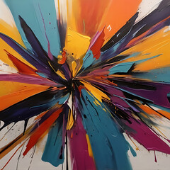 abstract background with splashes