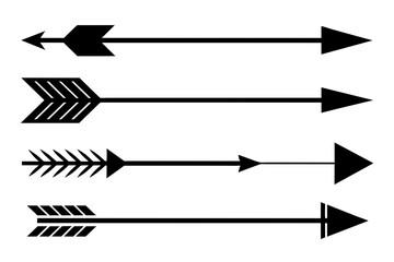 arrows-set-arrow-icon-collection-set-different-vector illustration  - obrazy, fototapety, plakaty