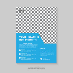 Professional medical flyer template  design