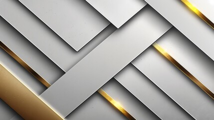 white and gold business background with geometric shapes.