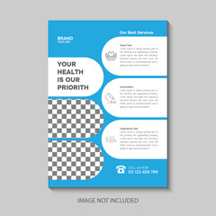 Professional medical flyer template  design