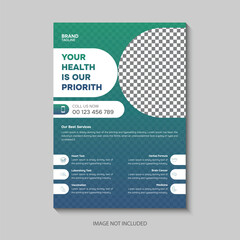 Professional medical flyer template  design