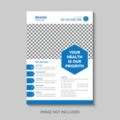 Professional medical flyeer template  design