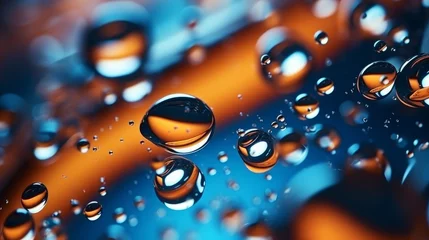 Fotobehang Abstract background of liquid drops  © JH45