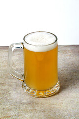 Beer mug in close-up