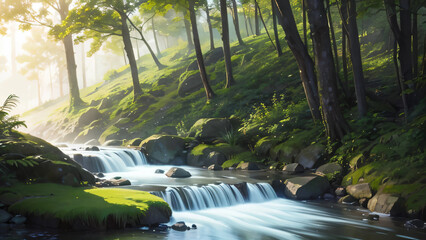 waterfall in the forest
