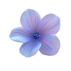 Blue flower on Transparent Background