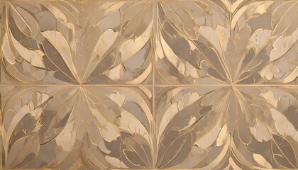 abstract pattern with ornamental leaves decorative ceramic tile
