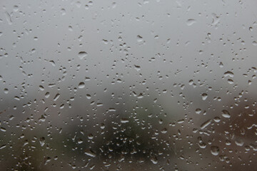 water drops in a window