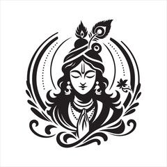 shri krishna vector