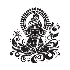 shri krishna vector
