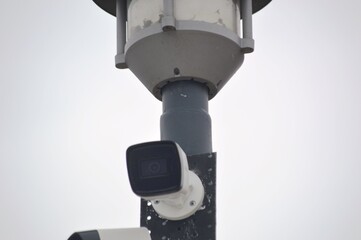 security camera on a building