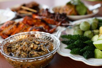 Local Thai food for people in the central region of Thailand