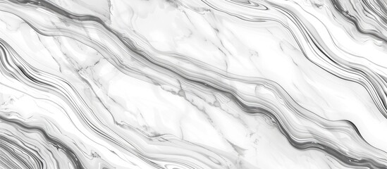 A monochrome close up of a white marble texture on a white background, resembling a geological phenomenon. The pattern is freezing, with similarities to rock and fur - obrazy, fototapety, plakaty