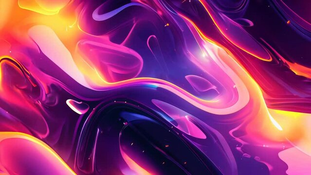 Abstract background with glowing neon lines.,.