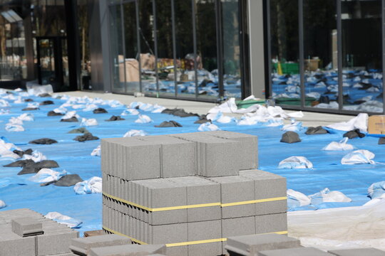 Construction in Tokyo, Japan on february 15, 2024