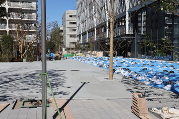 Construction in Tokyo, Japan on february 15, 2024