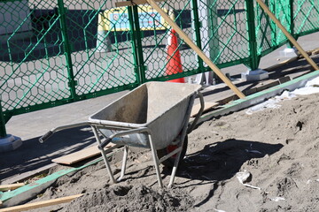 Construction in Tokyo, Japan on february 15, 2024