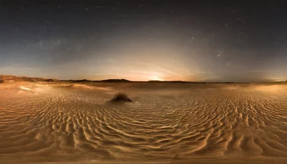 Fototapete 360 degree starry night sky texture night desert landscape equirectangular projection environment map hdri spherical panorama © Paris