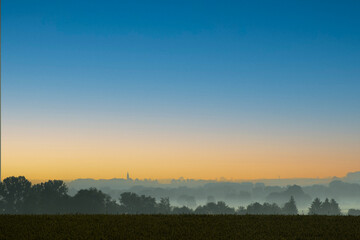 Landschaft im Morgenlicht - obrazy, fototapety, plakaty