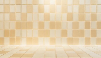 cream light ceramic wall chequered and floor tiles mosaic background in bathroom kitchen design pattern geometric with grid wallpaper texture decoration pool simple seamless abstract surface clean
