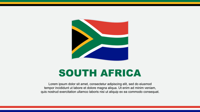 South Africa Flag Abstract Background Design Template. South Africa Independence Day Banner Social Media Vector Illustration. South Africa Design